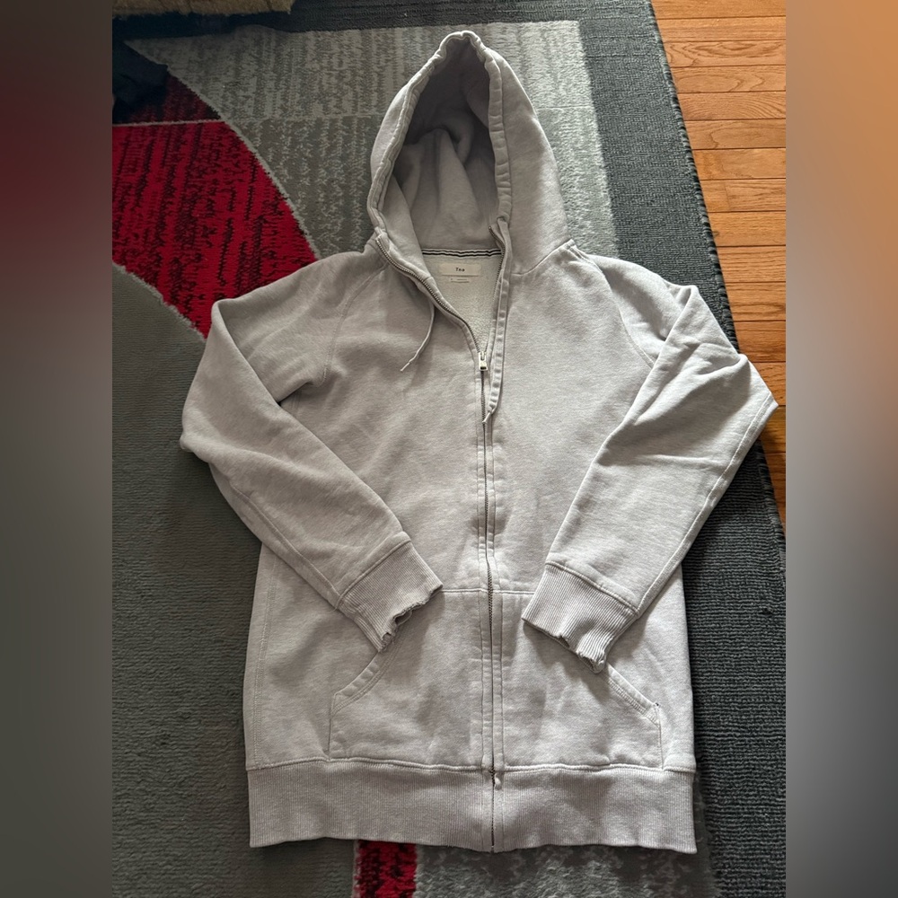 TNA Light Gray Zip-Up Hoodie FREE with any purchase